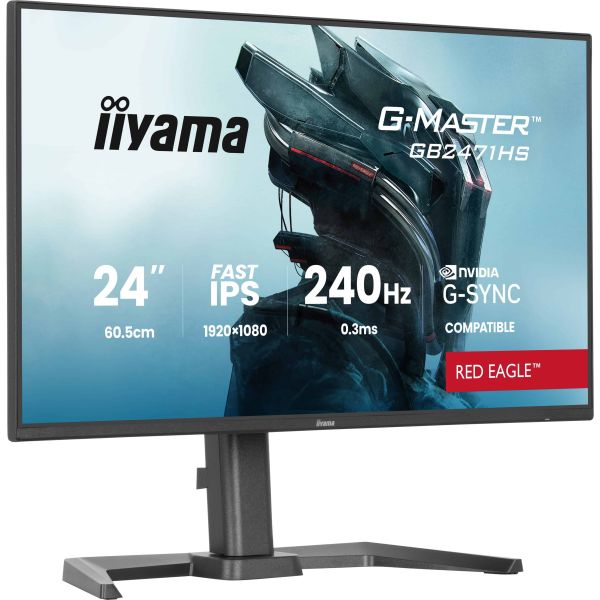 iiyama G-MASTER GB2471HS-B1 computer monitor 60,5 cm (23.8") 1920 x 1080 Pixels Full HD Zwart (GB2471HS-B1) iiyama GB2471HS-B1 computer monitor 60,5 cm (23.8") 1920 x 1080 Pixels Zwart (GB2471HS-B1)