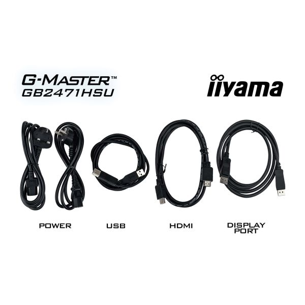 iiyama GB2471HSU-B1 computer monitor 60,5 cm (23.8") 1920 x 1080 Pixels Zwart (GB2471HSU-B1)
