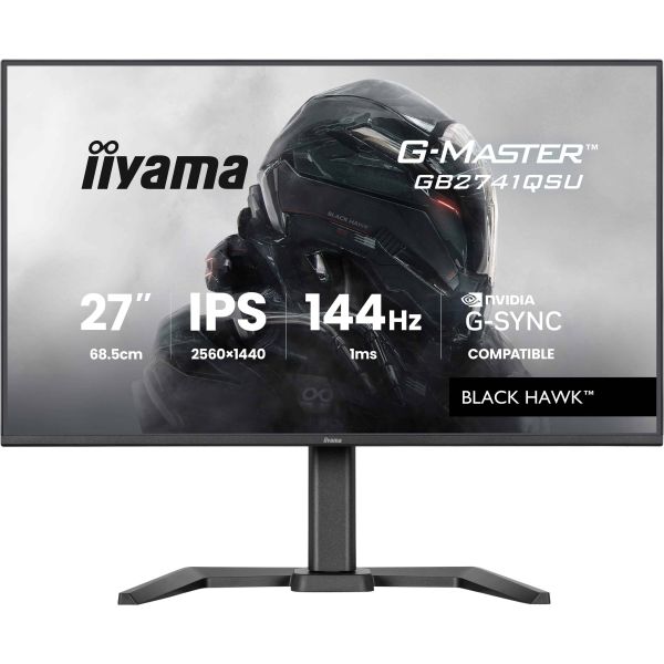 iiyama G-MASTER GB2741QSU-B1 computer monitor 68,6 cm (27") 2560 x 1440 Pixels 4K Ultra HD LED Zwart (GB2741QSU-B1)
