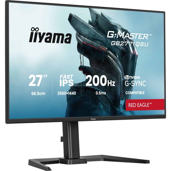 iiyama G-MASTER GB2771QSU-B1 computer monitor 68,6 cm (27") 2560 x 1440 Pixels Wide Quad HD Zwart (GB2771QSU-B1) iiyama GB2771QSU-B1 computer monitor 68,6 cm (27") 2560 x 1440 Pixels Wide Quad HD Zwart (GB2771QSU-B1)