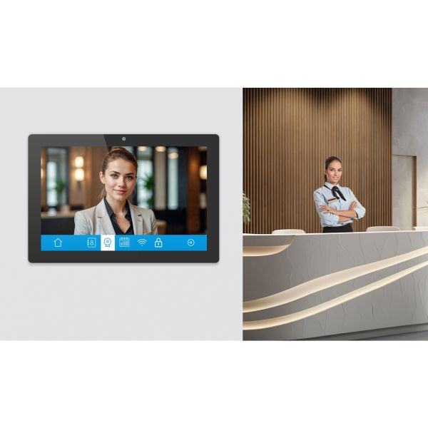 iiyama TW1023ASC-B3P beeldkrant Kiosk-ontwerp 25,6 cm (10.1") Wifi 385 cd/m² WXGA Zwart Touchscreen Type processor Android 24/7 (TW1023ASC-B3P)