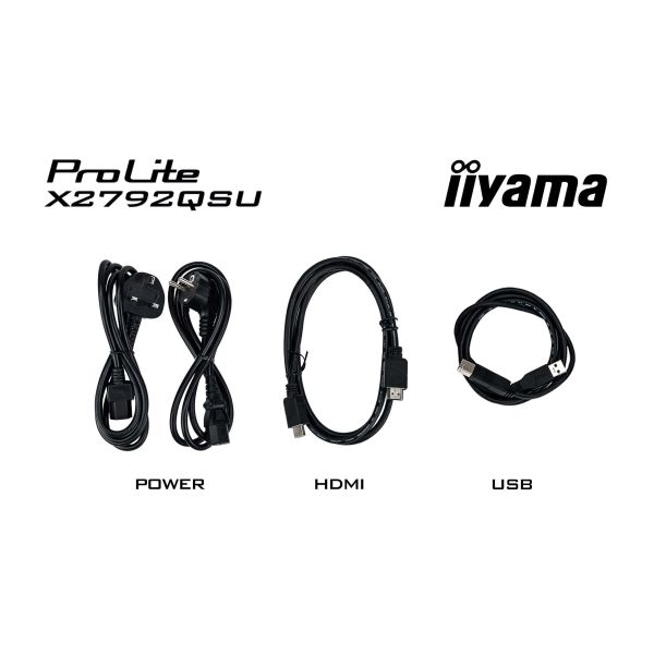 iiyama ProLite X2792QSU-B1 computer monitor 68,6 cm (27") 2560 x 1440 Pixels Quad HD Zwart (X2792QSU-B1)