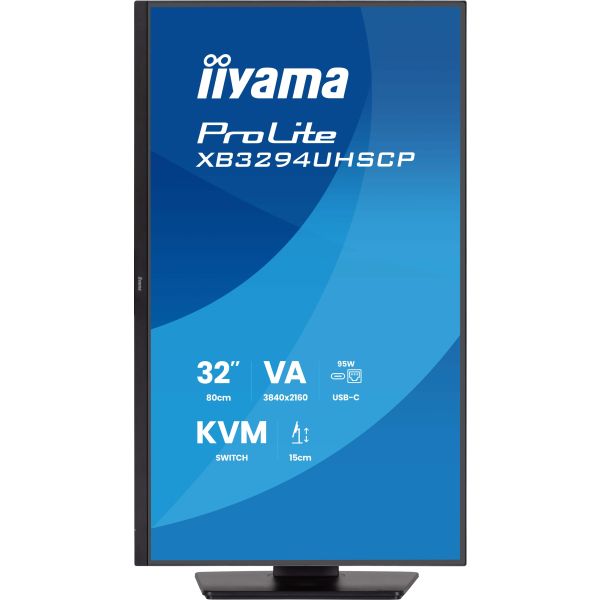 iiyama ProLite XB3294UHSCP-B1 computer monitor 80 cm (31.5") 3840 x 2160 Pixels 4K Ultra HD Zwart (XB3294UHSCP-B1)