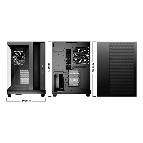 be quiet! Light Base 500 Midi Tower Zwart (BGW83) be quiet! Light Base 500 Midi Tower Zwart (BGW83)