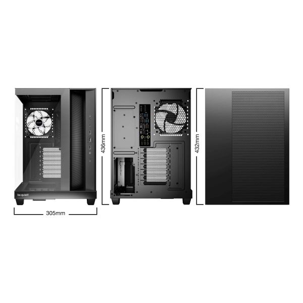 be quiet! Light Base 500 LX Black Midi Tower Zwart (BGW85)