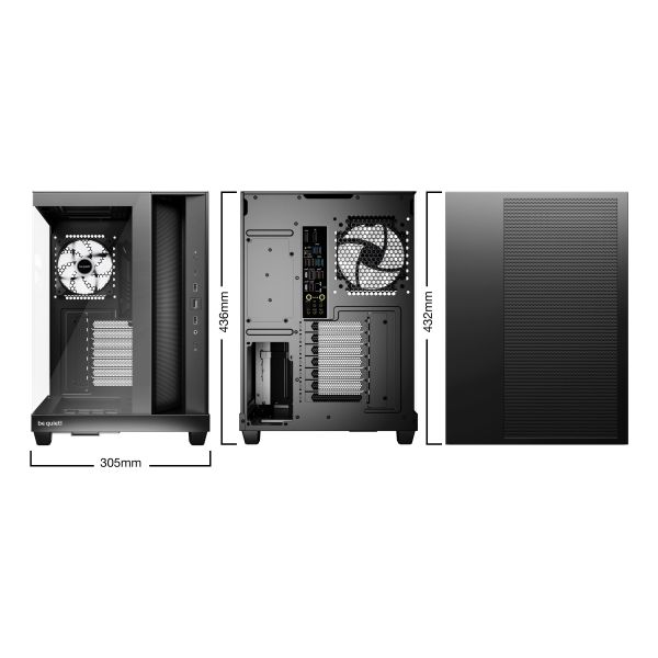 be quiet! Light Base 500 LX Black Midi Tower Zwart (BGW85) be quiet! Light Base 500 LX Black Midi Tower Zwart (BGW85)