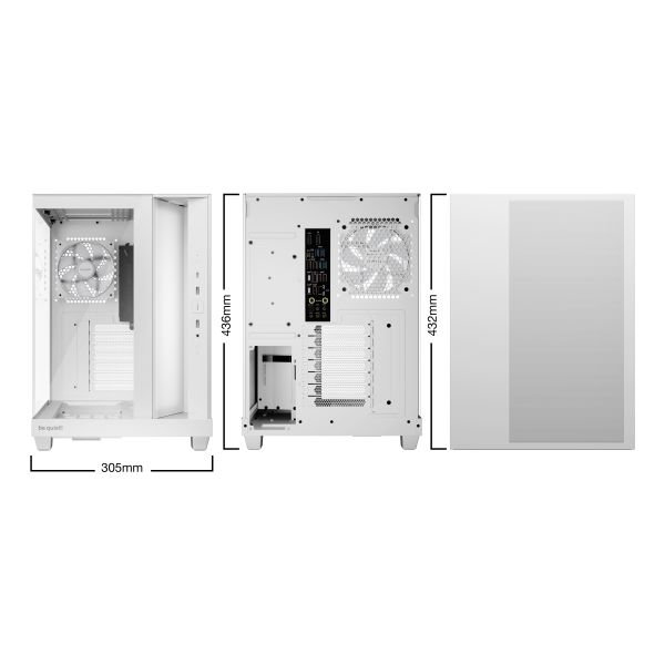 be quiet! Light Base 500 LX White Midi Tower Wit (BGW86)