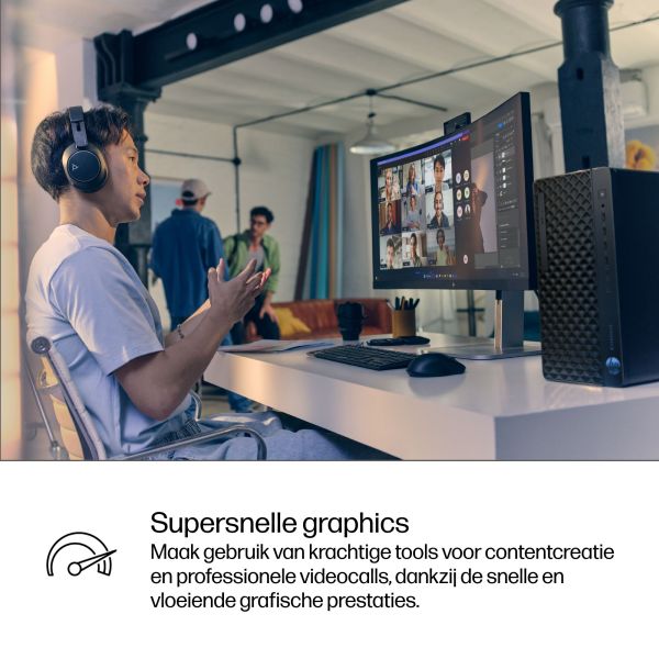 HP EliteDesk 8 Tower G1i AI Intel Core Ultra 5 235 16 GB DDR5-SDRAM 512 GB SSD NVIDIA RTX A400 Windows 11 Pro PC AI PC Zwart