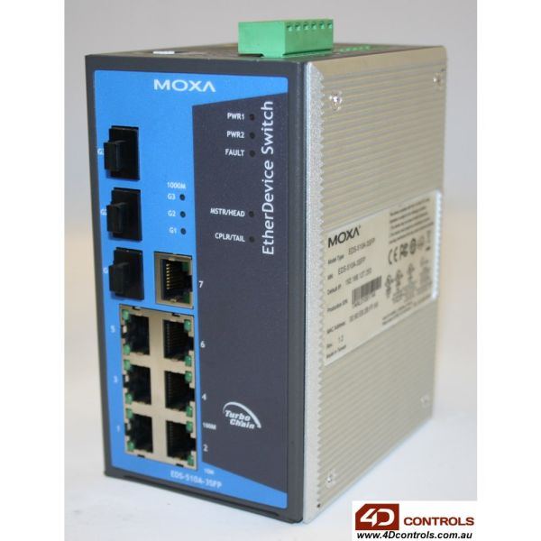 Moxa Industrial Managed Redundant Ethe (EDS-510A-3SFP)