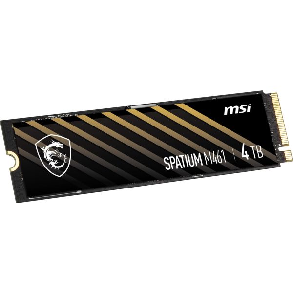 MSI SPATIUM M461 PCIe 4.0 NVMe M.2 4TB PCI Express 4.0 3D NAND (SPATIUM M461 PCIE 4.0 NVME M.2 4TB)