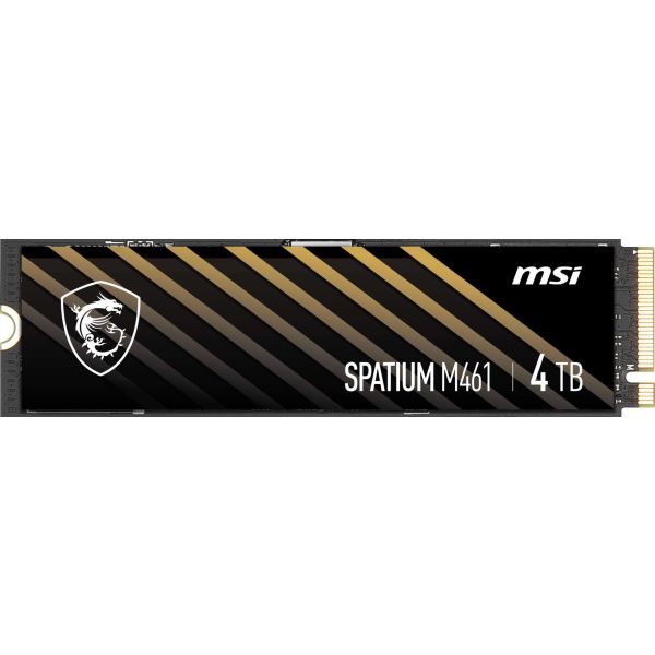 MSI SPATIUM M461 PCIe 4.0 NVMe M.2 4TB PCI Express 4.0 3D NAND (SPATIUM M461 PCIE 4.0 NVME M.2 4TB)