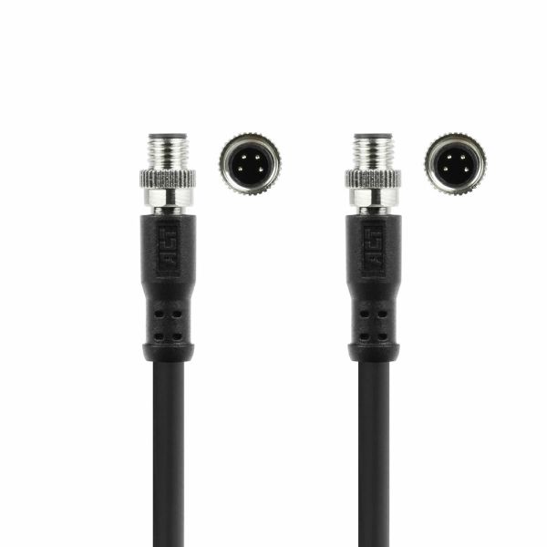 ACT Industrial 1,50 meter Sensor kabel M8A 4-polig male naar M8A 4-polig male, Ultraflex Xtreme TPE kabel, afgeschermd (SC3104)