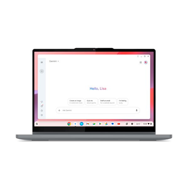 Lenovo Chrome 2in1 14IRU10 Intel Core 5 120U Chromebook 35,6 cm (14") Touchscreen WUXGA 8 GB LPDDR5-SDRAM 128 GB UFS Wi-Fi 6E (802.11ax) ChromeOS Engels Grijs (83LL0002MH)
