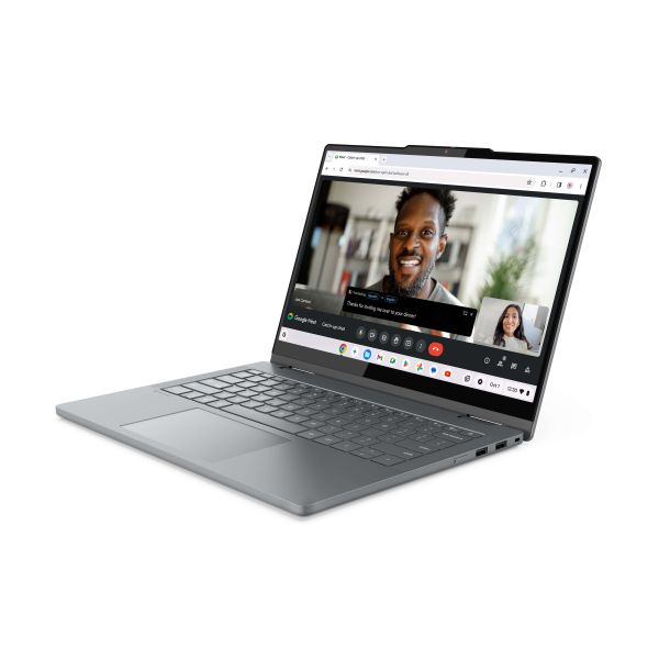 Lenovo Chrome 2in1 14IRU10 Intel Core 5 120U Chromebook 35,6 cm (14") Touchscreen WUXGA 8 GB LPDDR5-SDRAM 128 GB UFS Wi-Fi 6E (802.11ax) ChromeOS Engels Grijs (83LL0002MH)