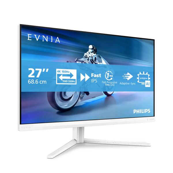 Philips Evnia 5000 computer monitor 68,6 cm (27") 3840 x 2160 Pixels 4K Ultra HD LCD Wit (27M2N5901A/00)