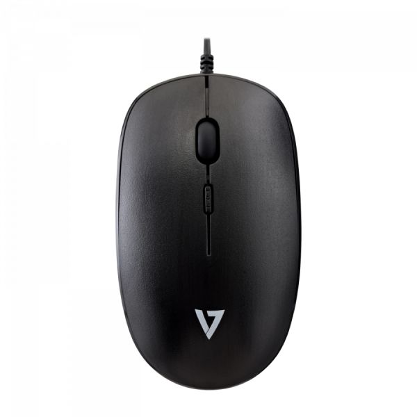 V7 MU200-1E muis Kantoor Ambidextrous USB Type-A Optisch 1600 DPI