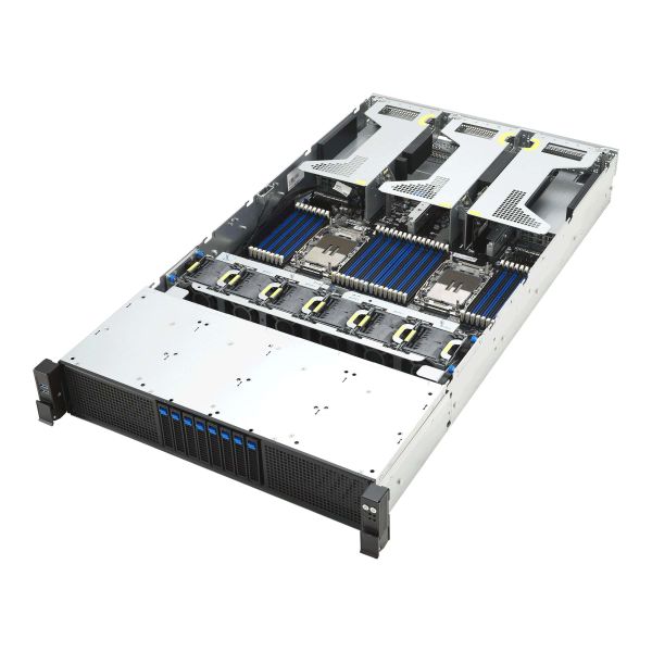 ASUS RS720-E12-RS8G Rack (2U) Zwart, Zilver (90SF03T1-M000H0)