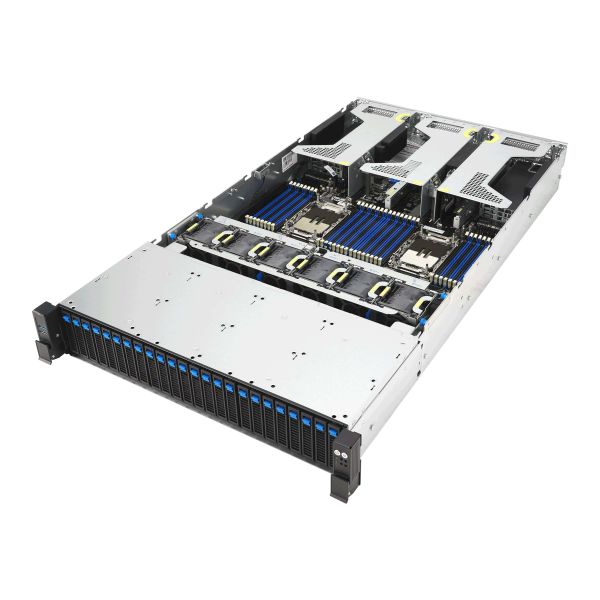 ASUS RS720-E12-RS24G Rack (2U) Zwart, Zilver (90SF03T1-M000Y0)