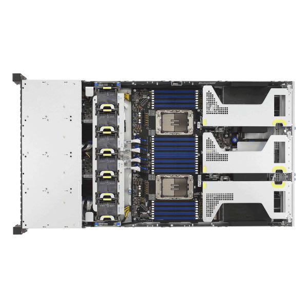 ASUS RS720-E12-RS24G Rack (2U) Zwart, Zilver (90SF03T1-M000Y0)