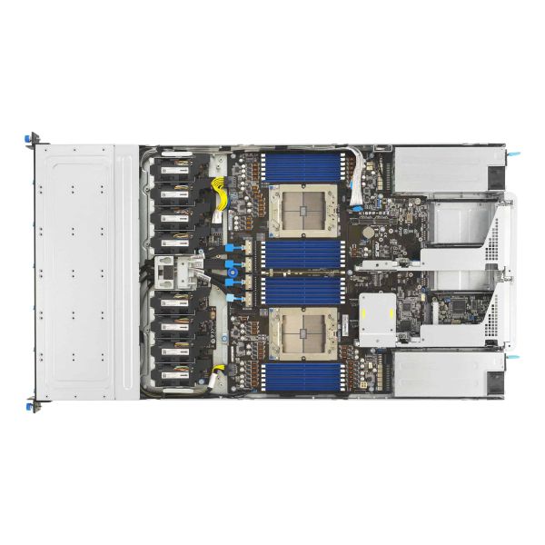 ASUS RS700A-E13-RS12U Rack (1U) Zwart, Zilver (90SF0451-M004D0)
