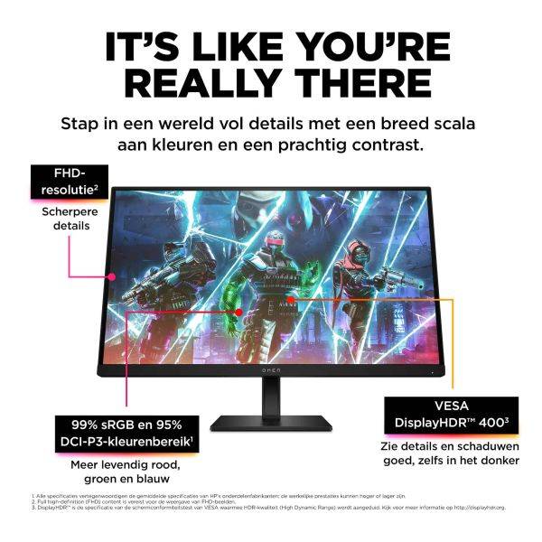 OMEN by HP 27 inch FHD 240 Hz gaming monitor - OMEN 27s (780G5E9)