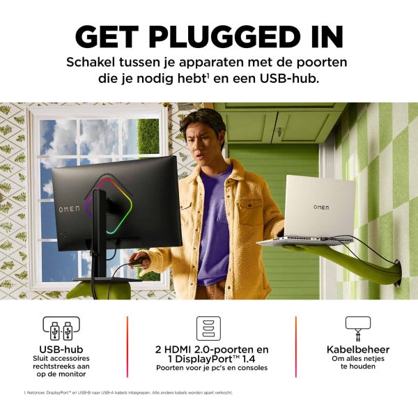 OMEN by HP 27 inch FHD 240 Hz gaming monitor - OMEN 27s (780G5E9)