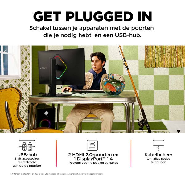 OMEN by HP 27 inch QHD 240 Hz gaming monitor - OMEN 27qs (780J4E9)