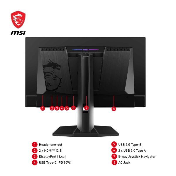 MSI MPG 271QRXDE QD-OLED computer monitor 67,3 cm (26.5") 2560 x 1440 Pixels Wide Quad HD Zwart (9S6-3CD79A-052)