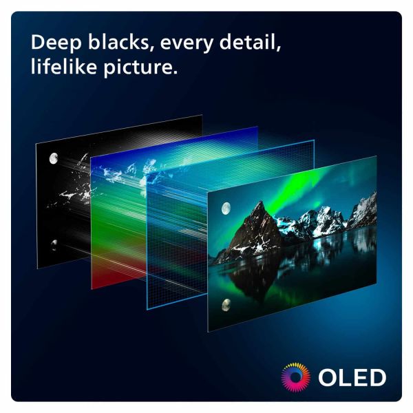 Philips 48OLED809/12 tv 121,9 cm (48") 4K Ultra HD Smart TV Wifi Grijs (48OLED809/12)