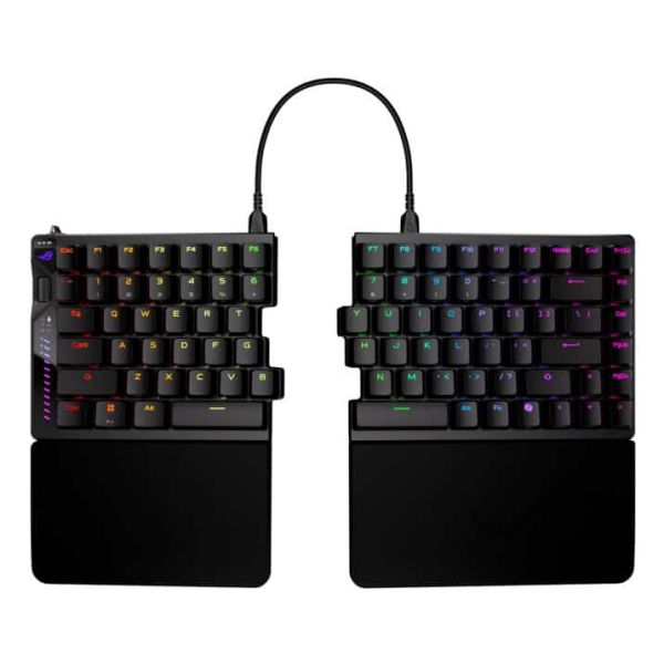 ASUS ROG Falcata toetsenbord Gamen USB + RF Wireless + Bluetooth Zwart (90MP043H-BKUA20)