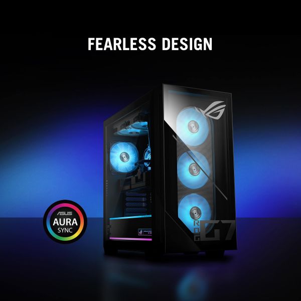 ASUS ROG G700 GM700TZ-R8400F042W AMD Ryzen™ 5 8400F 32 GB DDR5-SDRAM 1 TB SSD AMD Radeon RX 9060 XT Windows 11 Home Tower PC Zwart (90PF05T1-M00X40)