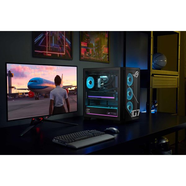 ASUS ROG G700 GM700TZ-R8400F042W AMD Ryzen™ 5 8400F 32 GB DDR5-SDRAM 1 TB SSD AMD Radeon RX 9060 XT Windows 11 Home Tower PC Zwart (90PF05T1-M00X40)
