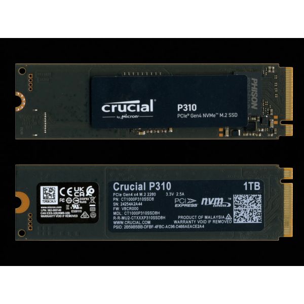 Crucial Micron Crucial P310 - SSD - 1 TB - intern - M.2 2280 - PCIe 4.0 x4 (NVMe) (CT1000P310SSD8-T) (CT1000P310SSD8-T)