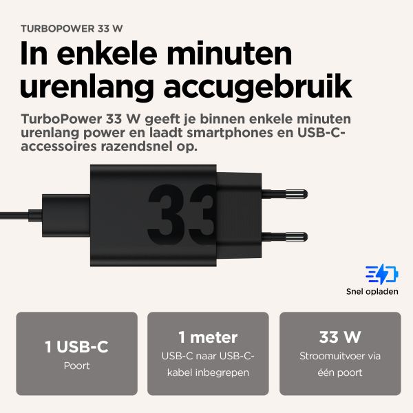 Motorola TurboPower 33W EU Universeel Zwart AC Snel opladen Binnen (PG38C06448)