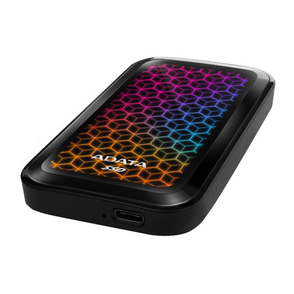 ADATA SE770G 512 GB USB Type-C 3.2 Gen 2 (3.1 Gen 2) Zwart (ASE770G-512GU32G2-CBK)  ADATA SE770G 512 GB USB Type-C 3.2 Gen 2 (3.1 Gen 2) Zwart (ASE770G-512GU32G2-CBK)