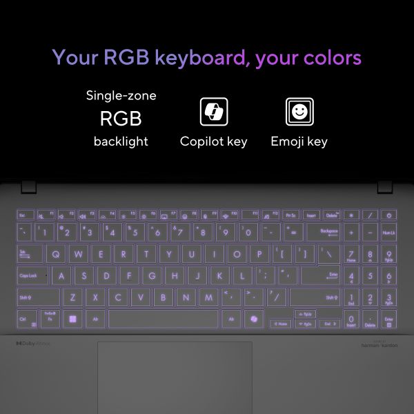 ASUS Vivobook S 15 S5507QA-MA006W Qualcomm Snapdragon X1E-78-100 Laptop 39,6 cm (15.6") 3K 16 GB LPDDR5x-SDRAM 1 TB SSD Wi-Fi 7 (802.11be) Windows 11 Home Nederlands Zilver (90NB14Q2-M002D0)