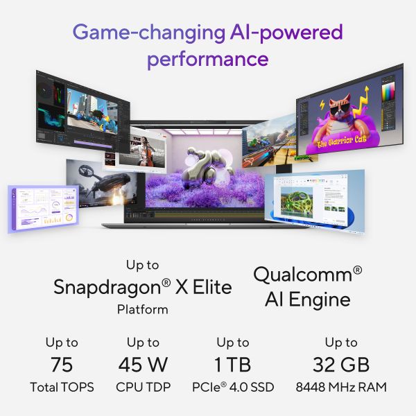 ASUS Vivobook S 15 S5507QA-MA006W Qualcomm Snapdragon X1E-78-100 Laptop 39,6 cm (15.6") 3K 16 GB LPDDR5x-SDRAM 1 TB SSD Wi-Fi 7 (802.11be) Windows 11 Home Nederlands Zilver (90NB14Q2-M002D0)