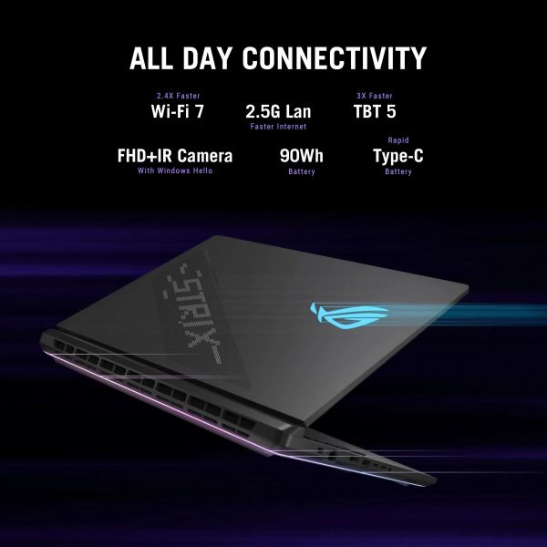 ASUS ROG Strix SCAR 16 G635LX-S5108W Copilot+ PC Intel Core Ultra 9 275HX Laptop 40,6 cm (16") WQXGA 32 GB DDR5-SDRAM 2 TB SSD NVIDIA GeForce RTX 5090 Wi-Fi 7 (802.11be) Windows 11 Home Nederlands Zwart (90NR0L81-M004W0)  ASUS ROG Strix SCAR 16 G635LX-S5108W Copilot+ PC Intel Core Ultra 9 275HX Laptop 40,6 cm (16") WQXGA 32 GB DDR5-SDRAM 2 TB SSD NVIDIA GeForce RTX 5090 Wi-Fi 7 (802.11be) Windows 11 Home Nederlands Zwart (90NR0L81-M004W0)