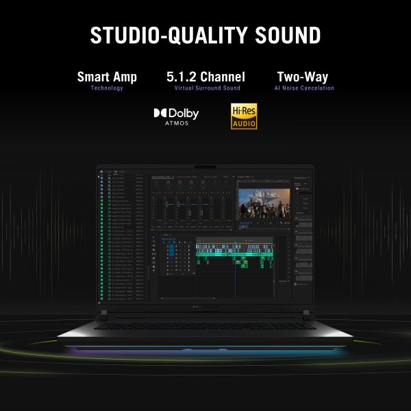 ASUS ROG Strix G16 G615LW-S5058W Copilot+ PC Intel Core Ultra 9 275HX Laptop 40,6 cm (16") WQXGA 32 GB DDR5-SDRAM 1 TB SSD NVIDIA GeForce RTX 5080 Wi-Fi 7 (802.11be) Windows 11 Home Nederlands Zwart, Grijs (90NR0LG1-M002N0)  ASUS ROG Strix G16 G615LW-S5058W Copilot+ PC Intel Core Ultra 9 275HX Laptop 40,6 cm (16") WQXGA 32 GB DDR5-SDRAM 1 TB SSD NVIDIA GeForce RTX 5080 Wi-Fi 7 (802.11be) Windows 11 Home Nederlands Zwart, Grijs (90NR0LG1-M002N0)