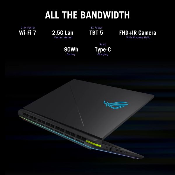 ASUS ROG Strix G18 G815LR-S9005W Copilot+ PC Intel Core Ultra 9 275HX Laptop 45,7 cm (18") WQXGA 32 GB DDR5-SDRAM 2 TB SSD NVIDIA GeForce RTX 5070 Ti Wi-Fi 7 (802.11be) Windows 11 Home Nederlands Zwart, Groen, Grijs (90NR0LT2-M00720)  ASUS ROG Strix G18 G815LR-S9005W Copilot+ PC Intel Core Ultra 9 275HX Laptop 45,7 cm (18") WQXGA 32 GB DDR5-SDRAM 2 TB SSD NVIDIA GeForce RTX 5070 Ti Wi-Fi 7 (802.11be) Windows 11 Home Nederlands Zwart, Groen, Grijs (90NR0LT2-M00720)