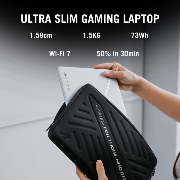 ASUS ROG Zephyrus G14 GA403WW-QS074W Copilot+ PC AMD Ryzen AI 9 370 Laptop 35,6 cm (14") 3K 32 GB LPDDR5x-SDRAM 2 TB SSD NVIDIA GeForce RTX 5080 Wi-Fi 7 (802.11be) Windows 11 Home Nederlands Wit (90NR0MA4-M005B0)