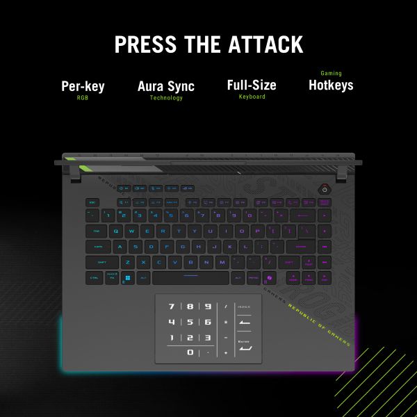 ASUS ROG Strix G16 G614PR-RV003W Copilot+ PC AMD Ryzen™ 9 7940HX Laptop 40,6 cm (16") WUXGA 32 GB DDR5-SDRAM 1 TB SSD NVIDIA GeForce RTX 5070 Ti Wi-Fi 6E (802.11ax) Windows 11 Home Nederlands Zwart, Grijs (90NR0NJ7-M000L0)  ASUS ROG Strix G16 G614PR-RV003W Copilot+ PC AMD Ryzen™ 9 7940HX Laptop 40,6 cm (16") WUXGA 32 GB DDR5-SDRAM 1 TB SSD NVIDIA GeForce RTX 5070 Ti Wi-Fi 6E (802.11ax) Windows 11 Home Nederlands Zwart, Grijs (90NR0NJ7-M000L0)