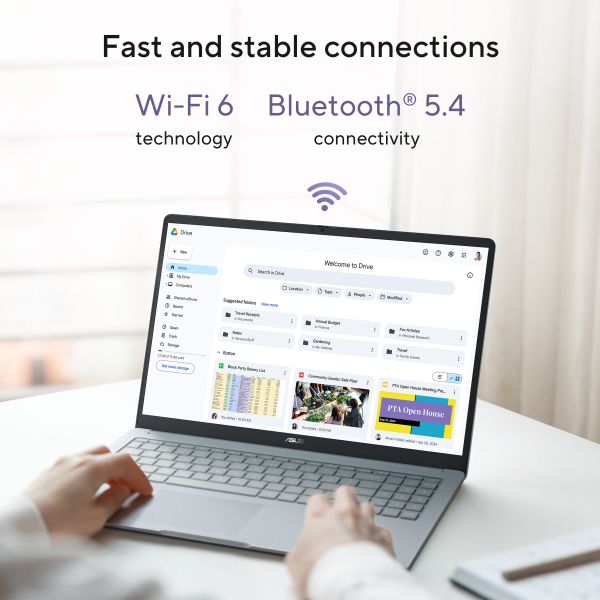 ASUS Chromebook CX1505CTA-S72225 Intel® N N250 39,6 cm (15.6") Full HD 8 GB LPDDR5-SDRAM 128 GB eMMC Wi-Fi 6 (802.11ax) ChromeOS Nederlands Grijs (90NX0922-M00440)  ASUS Chromebook CX1505CTA-S72225 Intel® N N250 39,6 cm (15.6") Full HD 8 GB LPDDR5-SDRAM 128 GB eMMC Wi-Fi 6 (802.11ax) ChromeOS Nederlands Grijs (90NX0922-M00440)