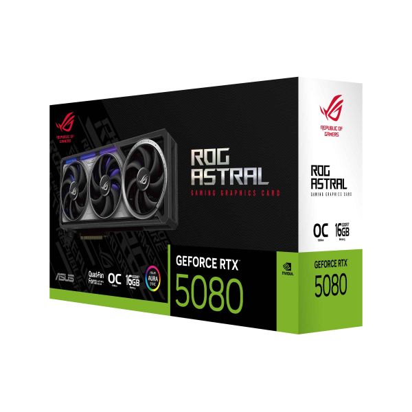 ASUS ROG Astral - -RTX5080-O16G-GAMING NVIDIA GeForce RTX 5080 16 GB GDDR7 (90YV0LV0-M0NA00)