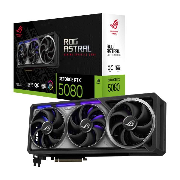 ASUS ROG Astral - -RTX5080-O16G-GAMING NVIDIA GeForce RTX 5080 16 GB GDDR7 (90YV0LV0-M0NA00)