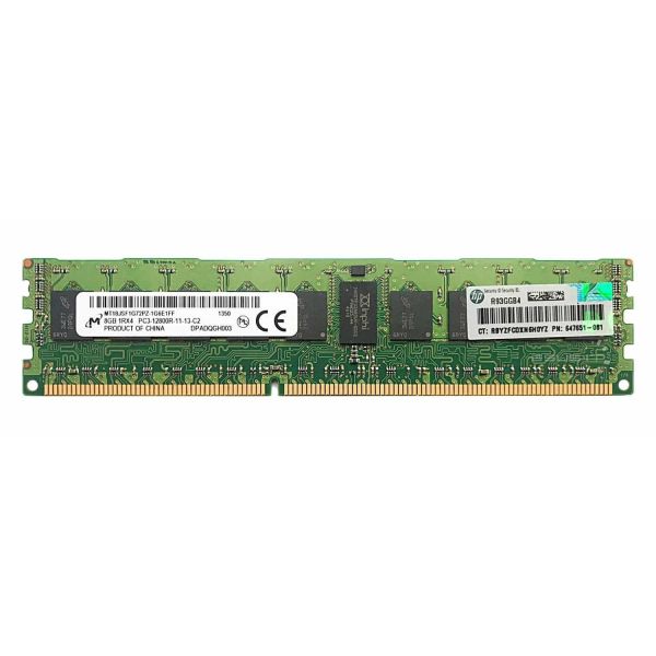 HP 8GB Single Rank x4 PC3-12800R (647651-081)