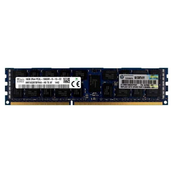HP 16GB 2RX4 PC3L-10600R DDR3 Geheugenmodule (647653-081)