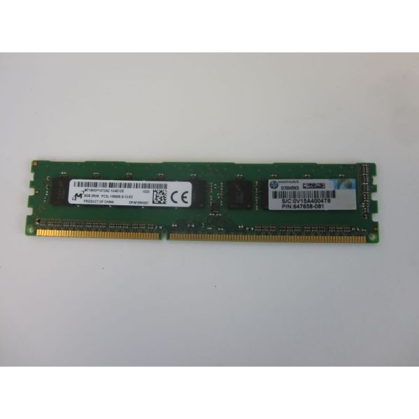 HP 8GB 1x8GB PC3L-10600 Dual Rank U Memory (647658-081)