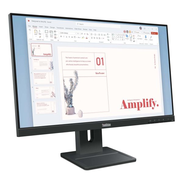 Lenovo ThinkVision E24-40 computer monitor 60,5 cm (23.8") 1920 x 1080 Pixels Full HD LCD Zwart (64BAMAR1EU)