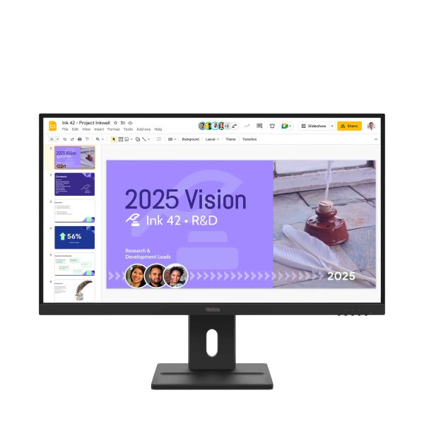 Lenovo ThinkVision E27Q-40 computer monitor 68,6 cm (27") 2560 x 1440 Pixels Quad HD LCD Zwart (64BDGAR4EU)